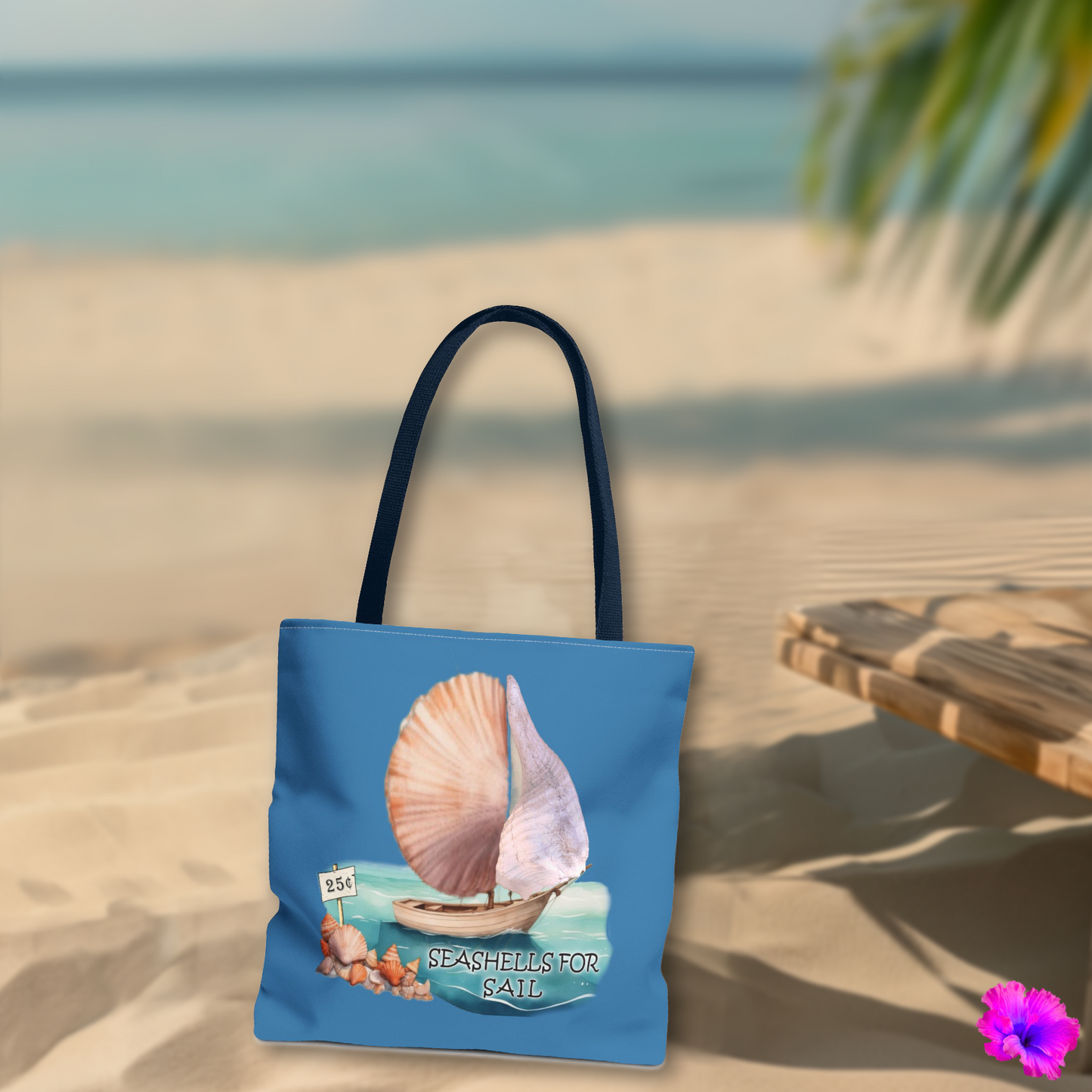 1B104 * Seashells for Sail * Tote Bag (AOP)