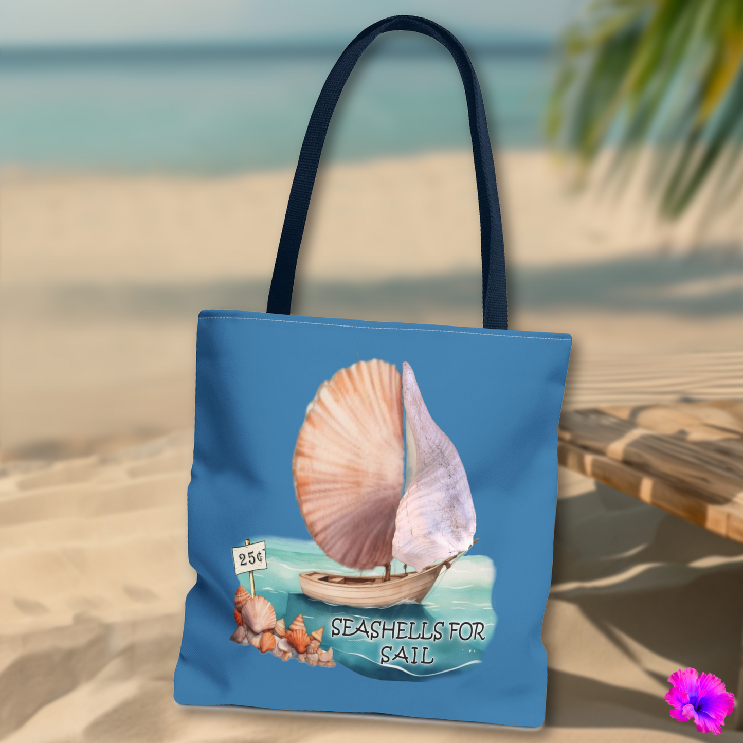 1B104 * Seashells for Sail * Tote Bag (AOP)