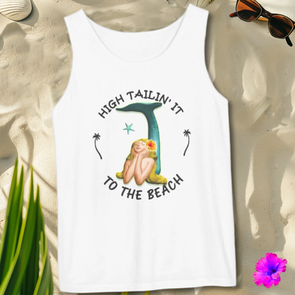 1K101 * High Tail Beach Mermaid * Garment-Dyed Tank Top