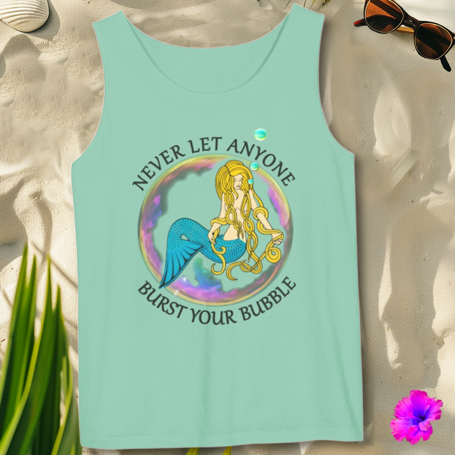 1K102 * Mermaid Bubble * Garment-Dyed Tank Top