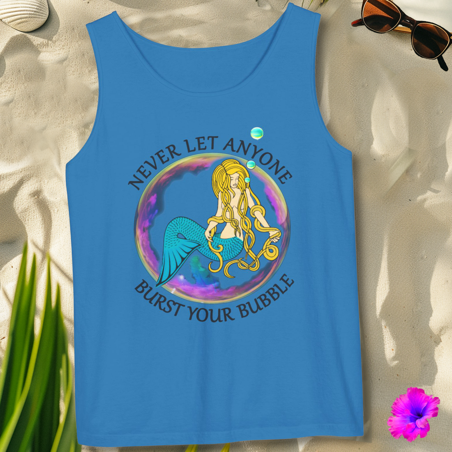 1K102 * Mermaid Bubble * Garment-Dyed Tank Top