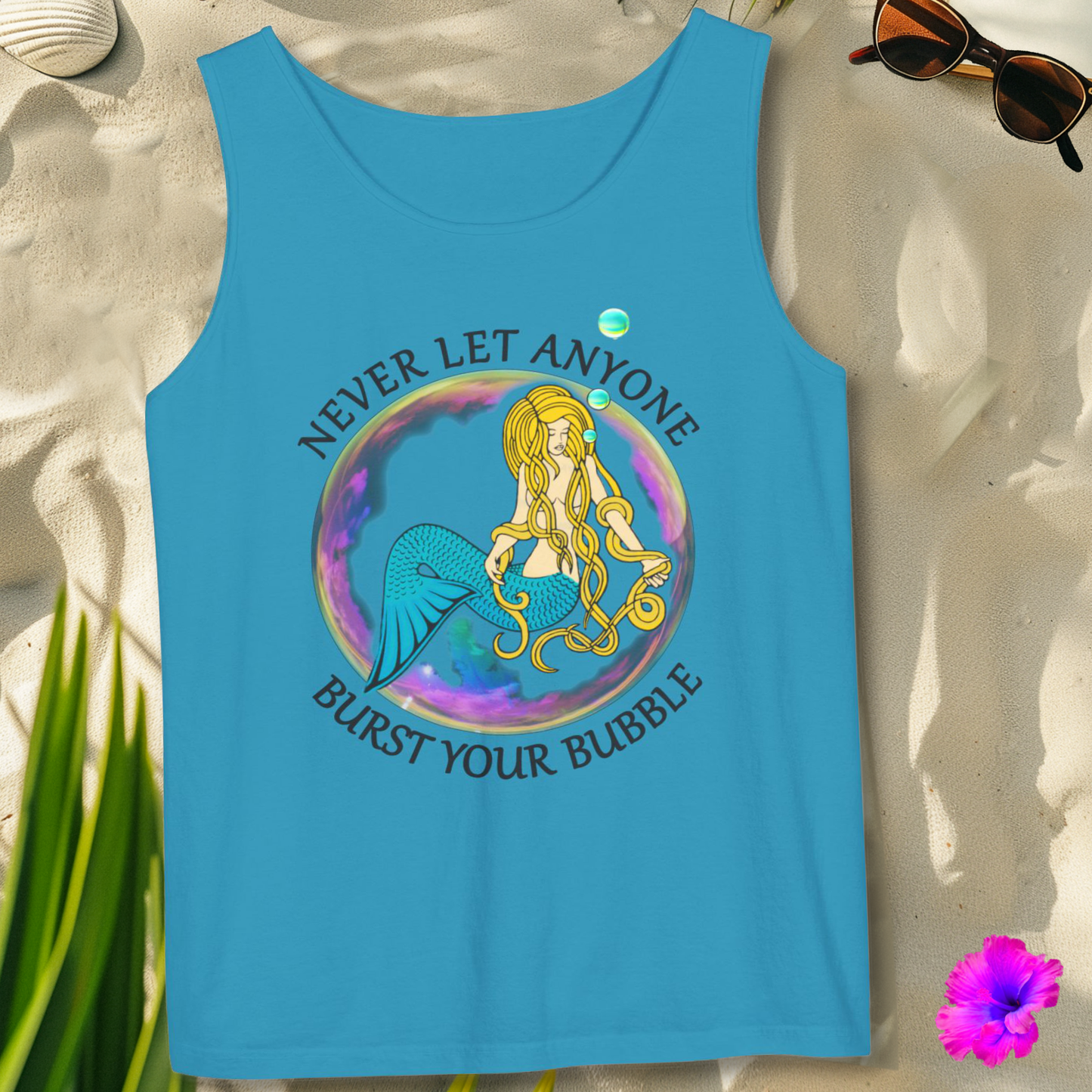 1K102 * Mermaid Bubble * Garment-Dyed Tank Top