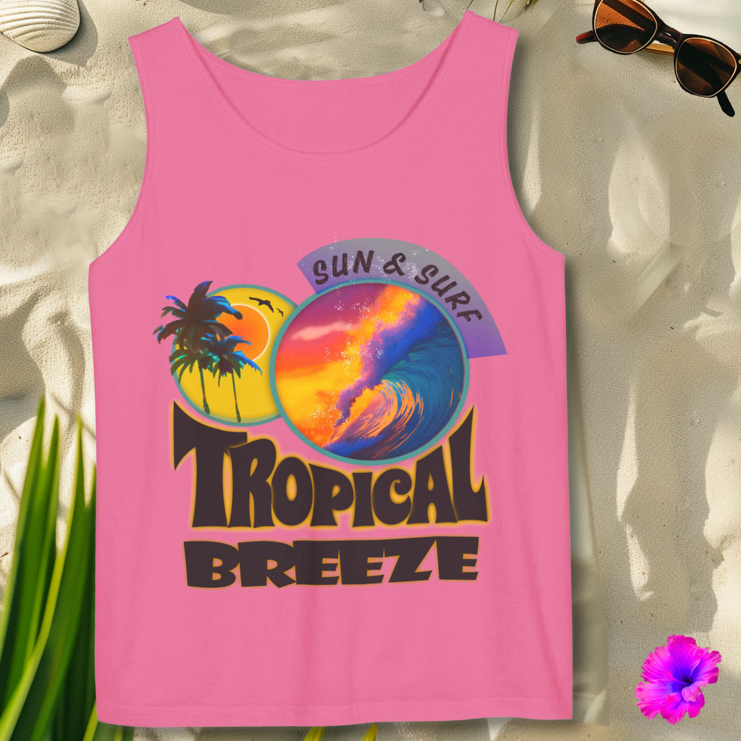 1K105 * Tropical Breeze * Garment-Dyed Tank Top