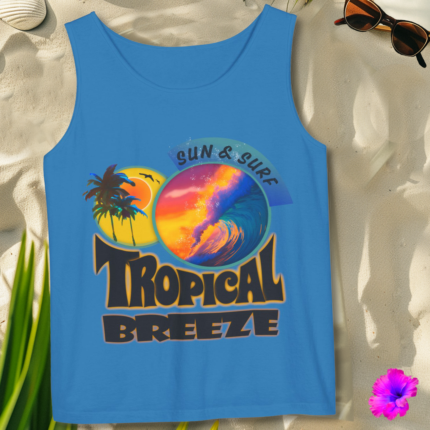 1K105 * Tropical Breeze * Garment-Dyed Tank Top