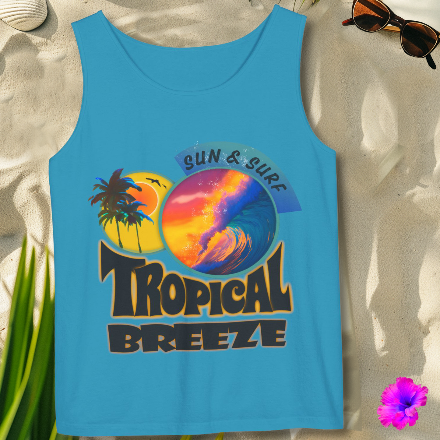 1K105 * Tropical Breeze * Garment-Dyed Tank Top