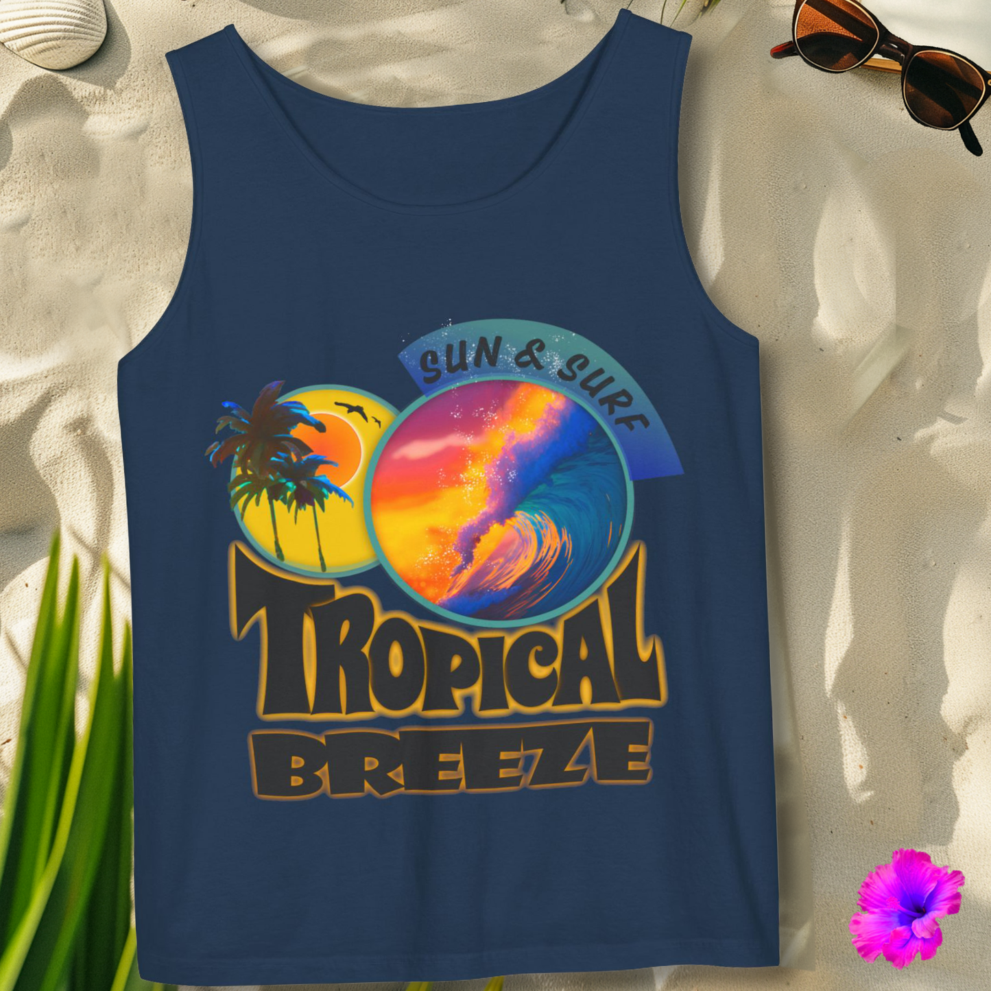 1K105 * Tropical Breeze * Garment-Dyed Tank Top