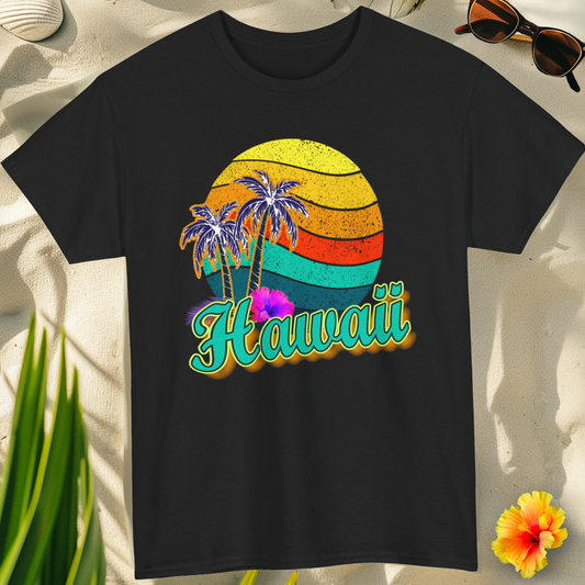 1T104 * Hawaii Sunrise * Heavy Cotton Tee