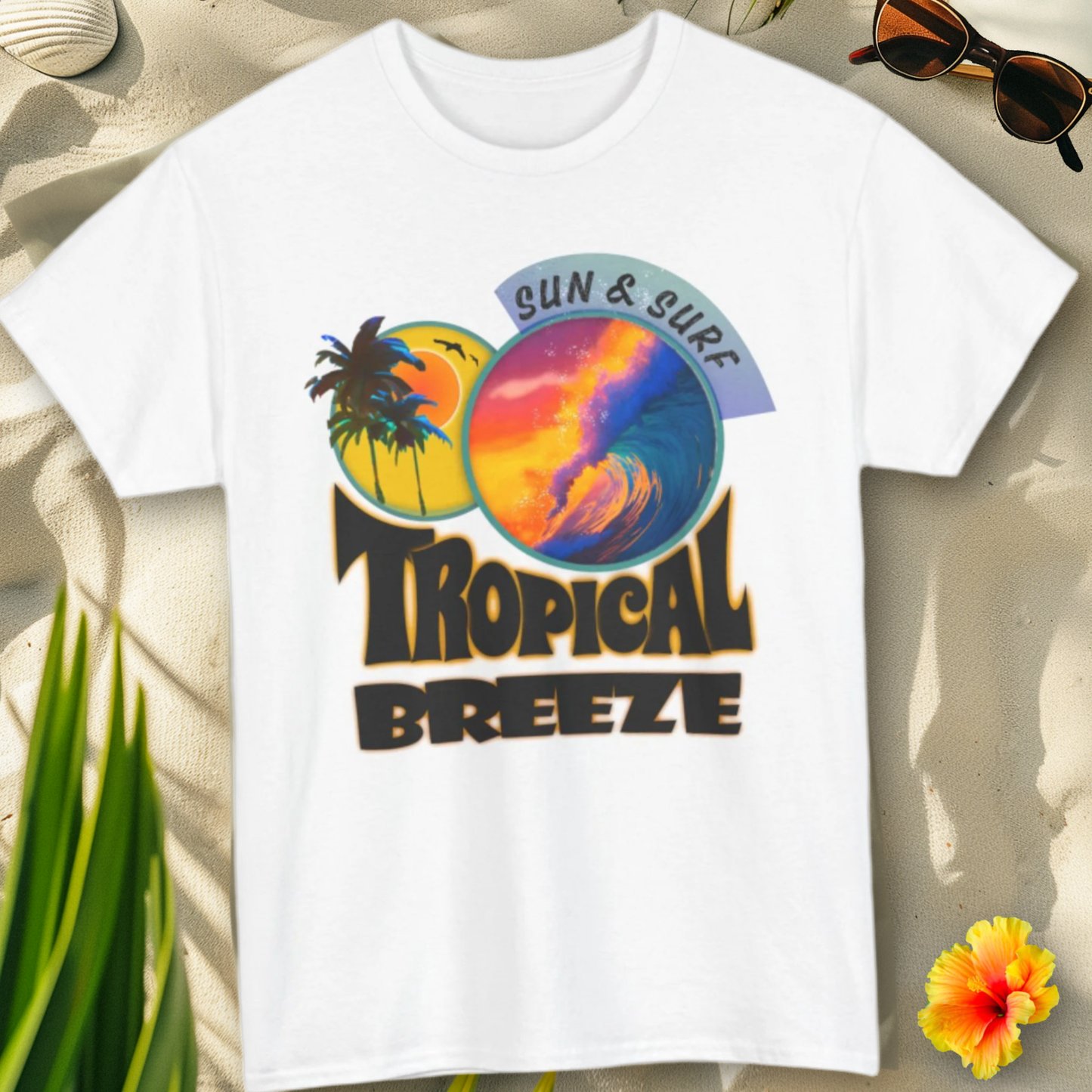 1T105 * Tropical Breeze * Unisex Heavy Cotton Tee